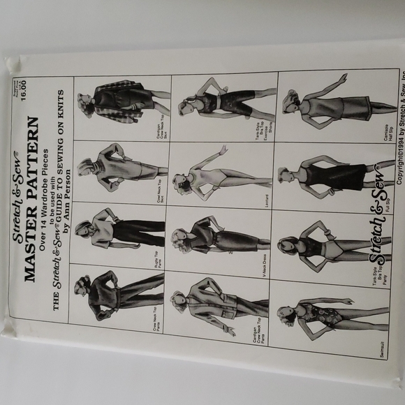 Vintage Stretch snd Sew Master Pattern 14 wardrobe pcs used - Picture 1 of 10